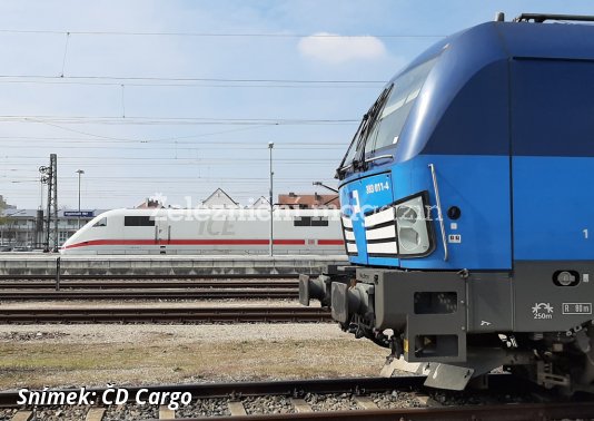 První vlak ČD Cargo v Německu