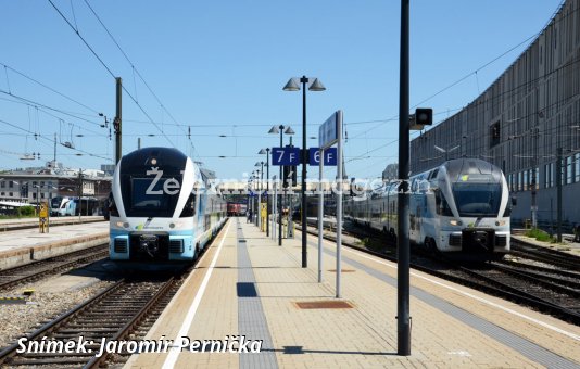 Dálkové vlaky v ZVS na trase Wien - Salzburg