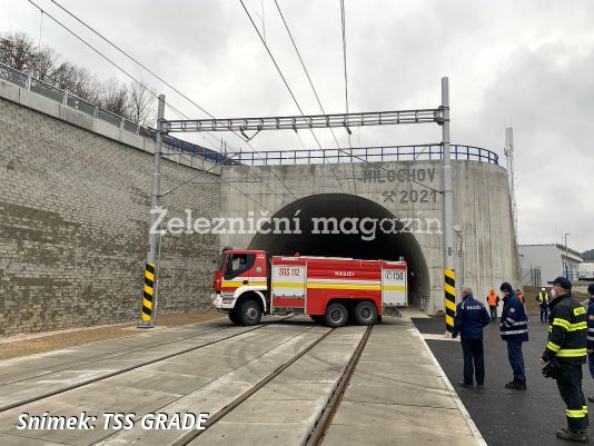 Tunel Milochov před zprovozněním