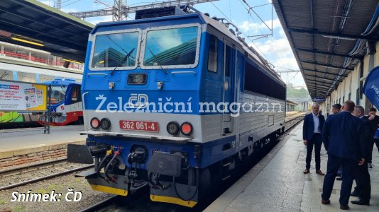 Předání lokomotivy řady 362 s ETCS Českým drahám