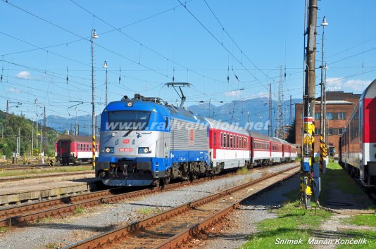 Zkušební provoz řady 380 v Maďarsku a na Slovensku