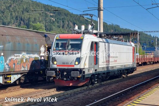 Zkoušky typu TRAXX3 se systémem EbiCab na Slovensku