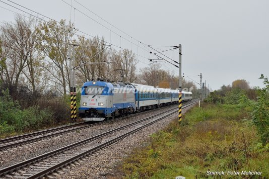 Řada 380 mezi Prahou a Budapeští