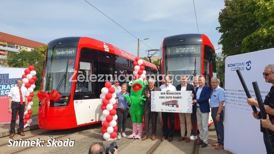 Tramvaje Škoda ForCity Plus 47T zahájily provoz v Cottbusu