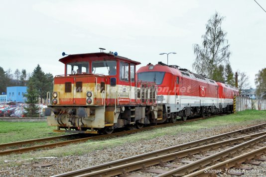Lokomotivy řady 381 ZSSK v Šumperku