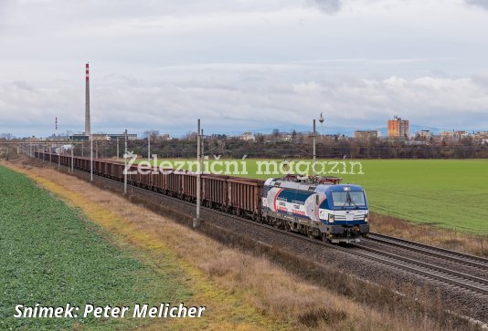 Vectron ZSSK CARGO s prvním vlakem