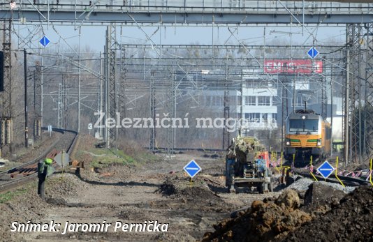 Druhá etapa rekonstrukce uzlu Přerov postupuje