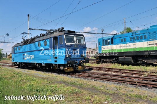 Lokomotiva 363.075 ČD Cargo s ETCS na TBZ