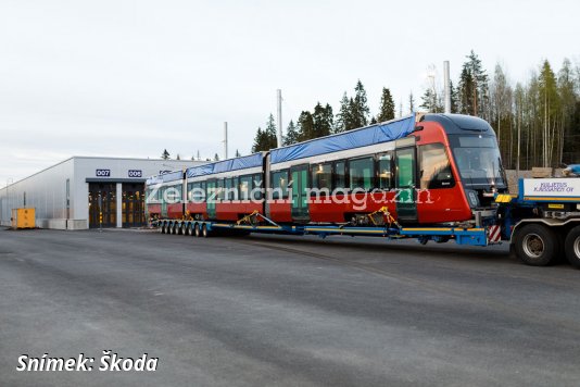 První tramvaj Škoda Transtech v Tampere